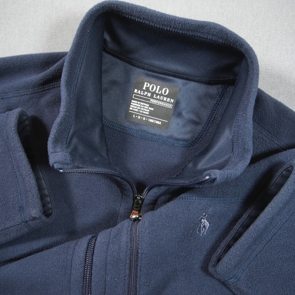 Polo Ralph Lauren Performance Zip Fleece Men L Jacket Tech Outdoor Prep Outddor